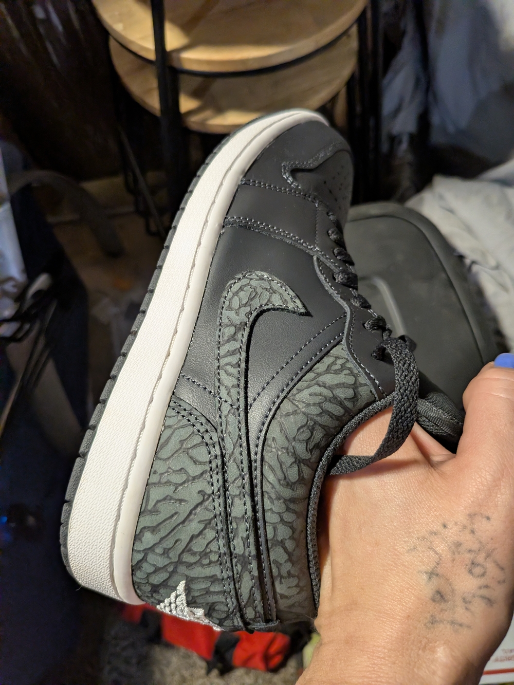 Nike Men’s Black Low-Top Anti Hero Sneakers with Textured Swoosh - Picture 11 of 16